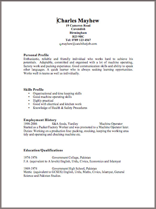 Free Cv Template Connexions  This image has been removed at the request of its copyright owner. CV Templates JobFox UK