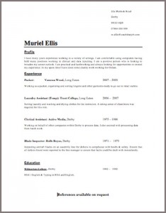Muriel Ellis - Free CV Template